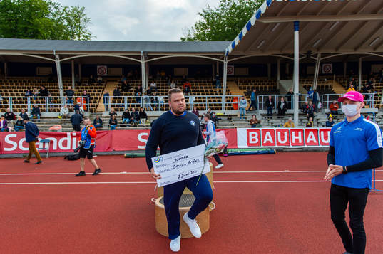 Daniel Ståhl, Spårvägens FK, vid prisutdelningen