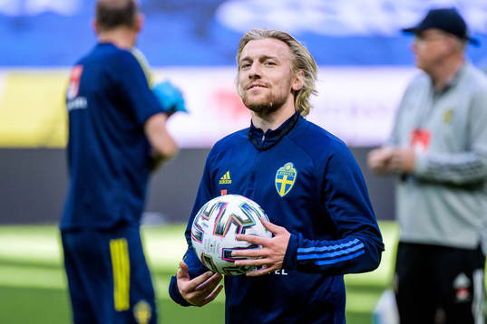 Emil Forsberg of the Swedish national football team