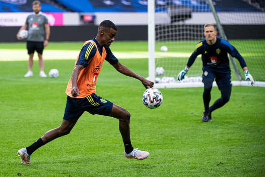 Alexander Isak of the Swedish national football team