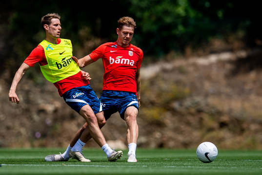 Kristoffer Zachariassen and Julian Ryerson of the Norwegian