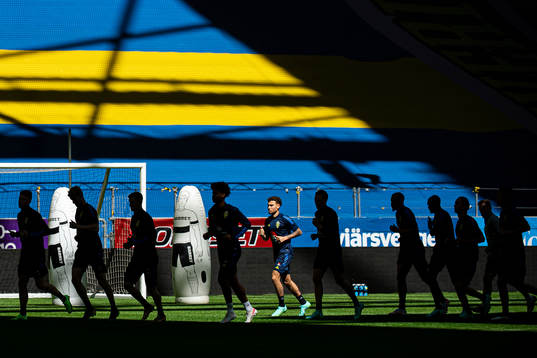 Jordan Larsson of the Swedish national football team