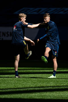 Filip Helander and Mattias Svanberg of the Swedish national