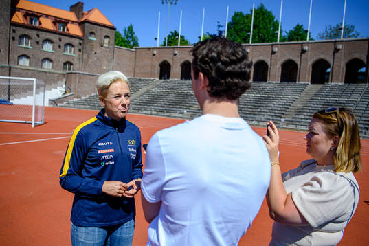 Kajsa Bergqvist, tillträdande förbundskapten i Svenska