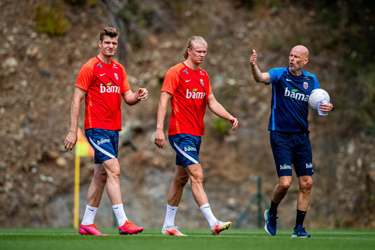 Alexander Sørloth, Erling Braut Haaland and Ståle