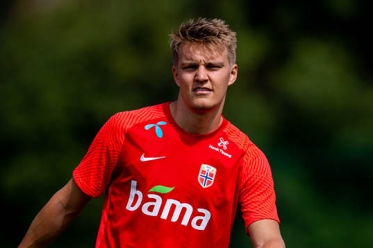 Martin Ødegaard of the Norwegian national football team