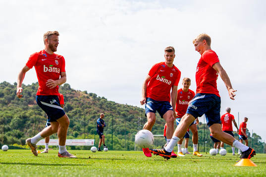 Fredrik Midtsjø, Alexander Sørloth and Birger Meling of
