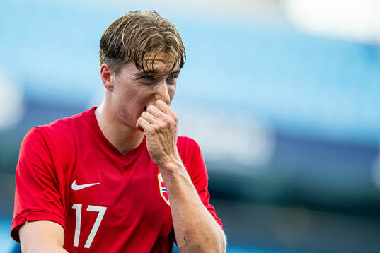 Kristian Thorstvedt of Norway looks dejected