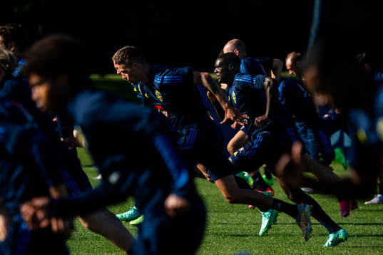 Ken Sema of the Swedish national football team at a