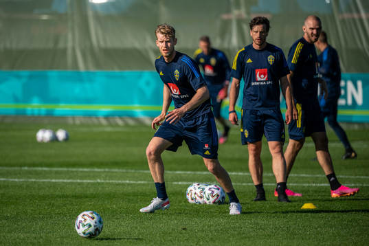 Filip Helander of the Swedish national football team at a