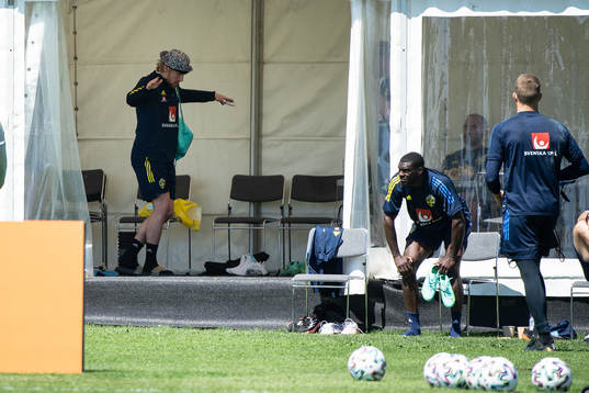Emil Forsberg of the Swedish national football team at a