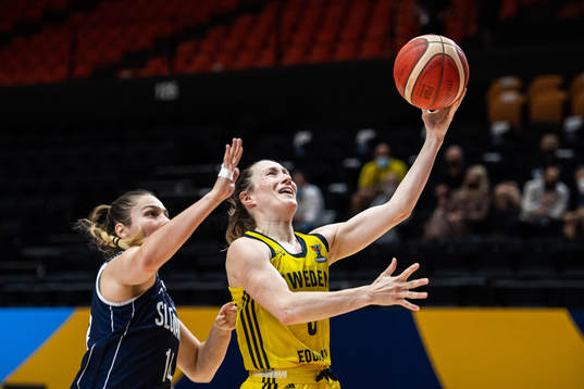 Michaela Fekete of Slovakia and Frida Eldebrink of Sweden