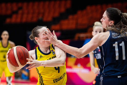 Elin Eldebrink of Sweden and Sabia Oroszova of Slovakia