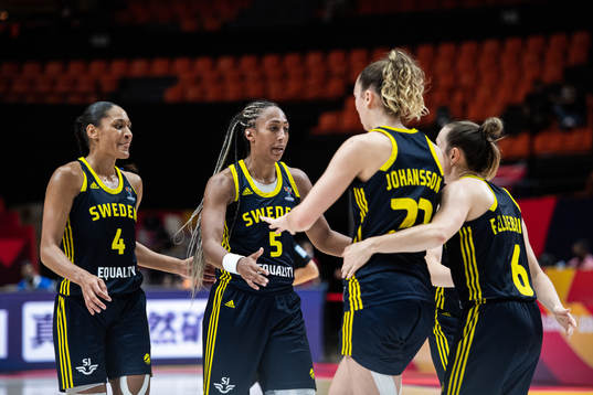 Nathalie Fontaine, Kalis Loyd, Emma Johansson and Frida