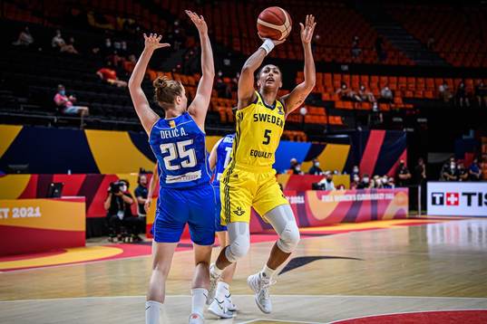 In this handout photo from The International Basketball