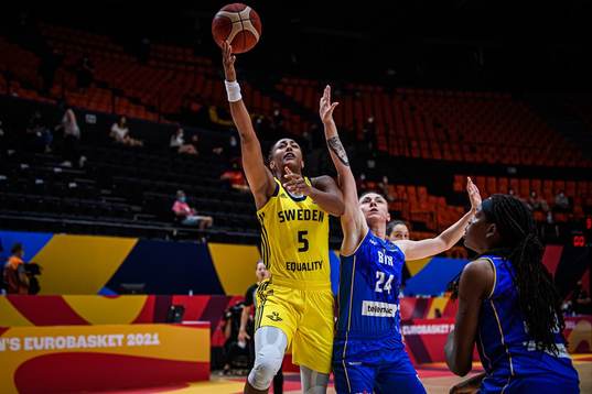 In this handout photo from The International Basketball