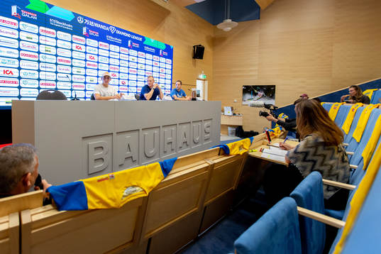 Armand Duplantis, Sam Kendricks and Renaud Lavillenie