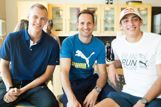 Sam Kendricks, Renaud Lavillenie and Armand Duplantis