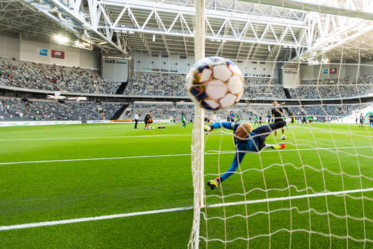 Halmstads målvakt Malkolm Nilsson Säfqvist