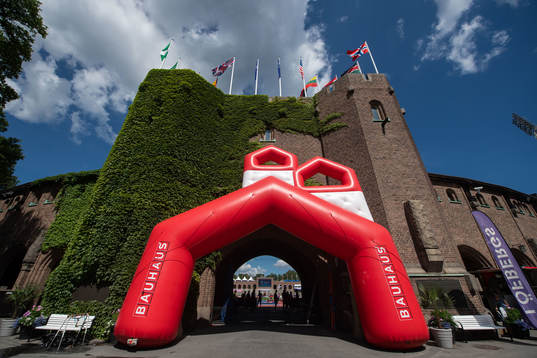 The entrance of Stockholm Stadion