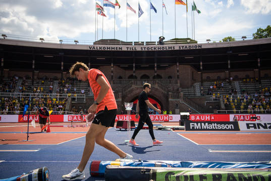 Armand Duplantis of Sweden and Renaud Lavillenie of France