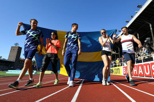 Andreas Kramer of Sweden, Angelica Bengtsson of Sweden,