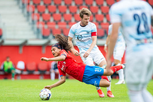 Helsingborgs Adam Kaied och Helsingørs Nikolaj Hanssen