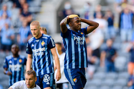 Djurgårdens Joel Asoro deppar