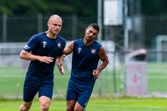 Hannes Sahlin och Ailton Jose Almeida