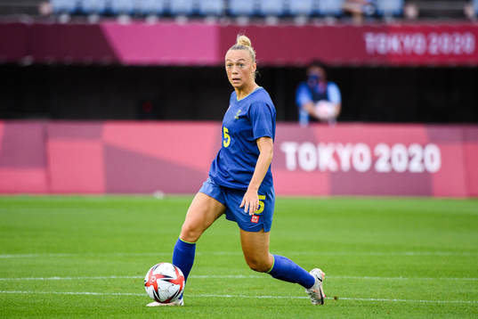 Hanna Bennison of Sweden in the women’s football match