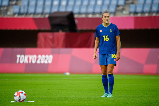Filippa Angeldahl of Sweden in the women’s football match