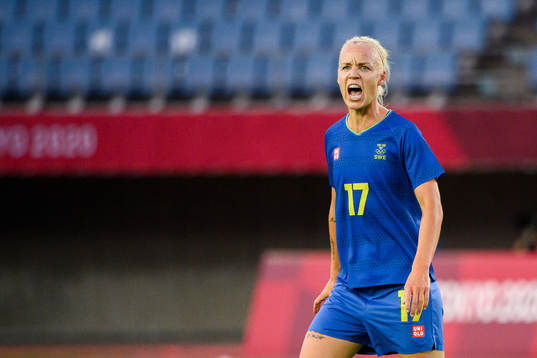 Caroline Seger of Sweden in the women’s football match