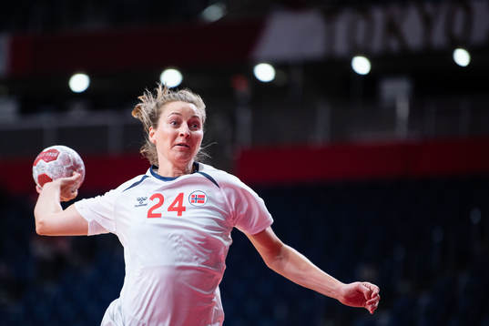Sanna Solberg Isaksen of Norway compete in the women's