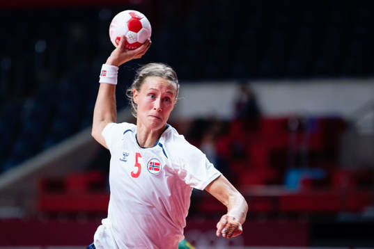 Marit Malm Frafjord of Norway compete in the women's
