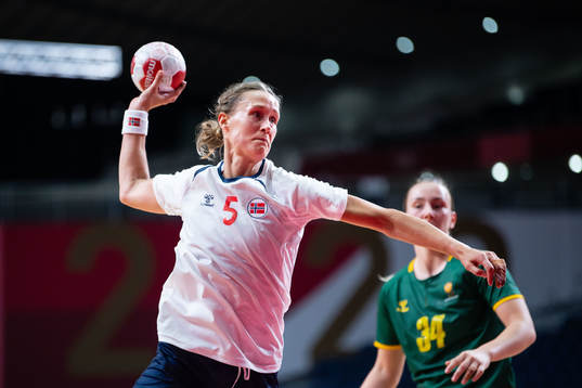 Marit Malm Frafjord of Norway compete in the women's