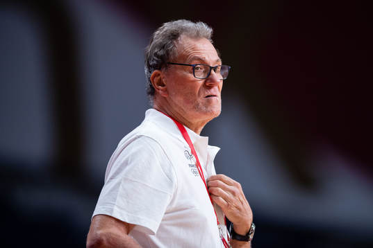 Olivier Krumbholz, head coach of France compete in the