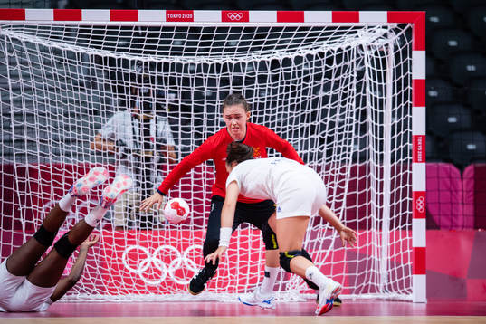 Goalkeeper Jessica Ryde of Sweden compete in the women's