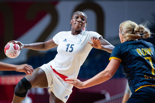 Kalidiatou Niakate of France compete in the women's