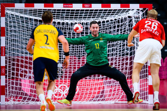 goalkeeper Andreas Palicka of Sweden in the men’s
