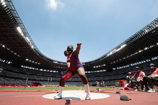 Raven Saunders of USA