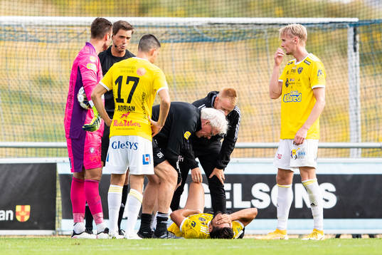 Falkenbergs Mahmut Özen har ont