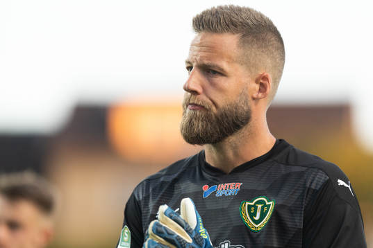 Jönköpings målvakt Frank Pettersson deppar