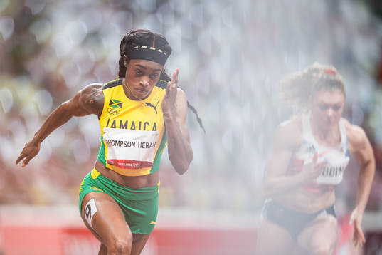 Elaine Thompson-Herah of Jamaica