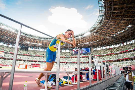 Thobias Montler of Sweden looks dejected in the men’s