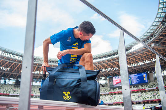 Thobias Montler of Sweden looks dejected