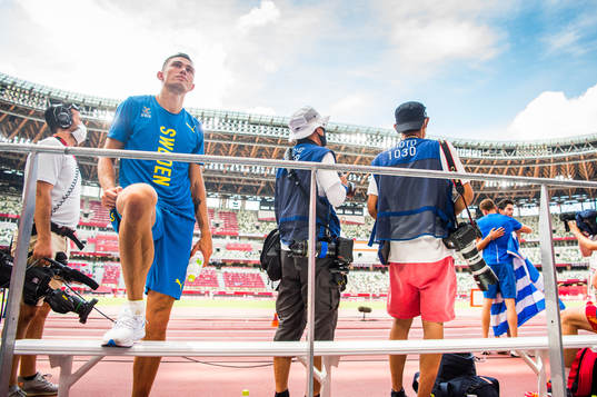 Thobias Montler of Sweden looks dejected