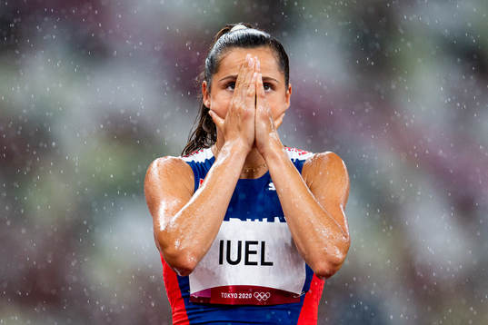 Amalie Iuel of Norway looks dejected