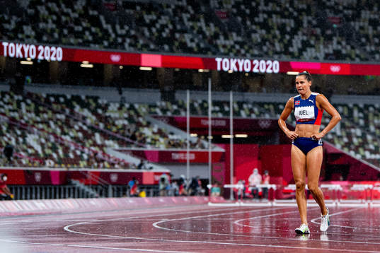 Amalie Iuel of Norway looks dejected