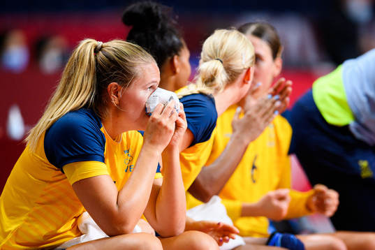 Johanna Westberg of Sweden in the Women's Handball