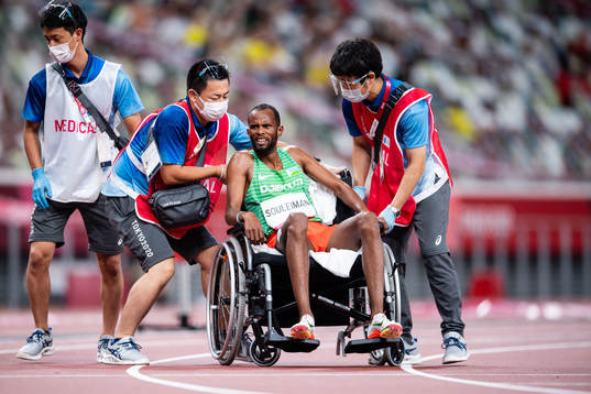Ayanleh Souleiman of Djibouti get’s help