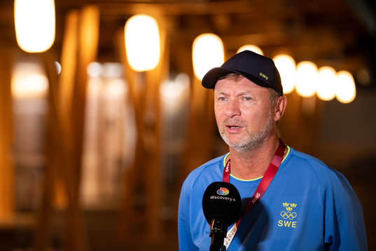 Bläddra bland fler bilder av Tokyo 2020 Olympics, day 13, Football, press meet, Sweden